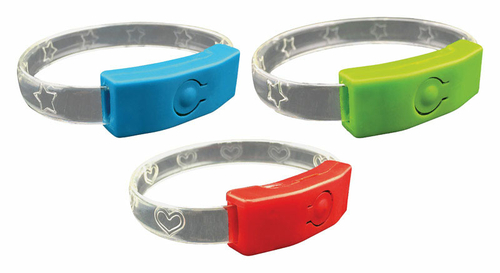 Fun Flashers 9335084 LED Wristband Multi-Colored Plastic, Pack of 