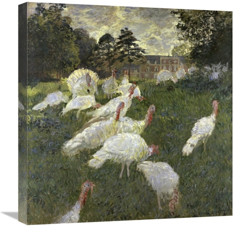 Global Gallery GCS-278722-22-142 22 in. The Turkeys at the Chateau De 