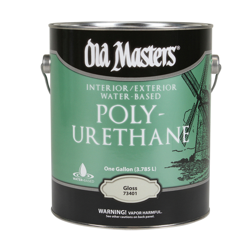 Old Masters 1875517 Gloss Clear Water-Based Polyurethane, 1 gal - 