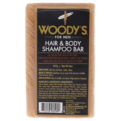 Woodys I0097196 8 oz Hair & Body Shampoo Bar for Unisex