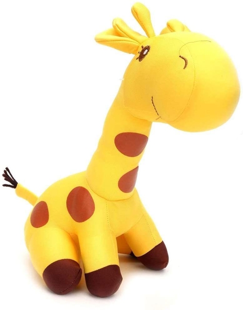 Yellow Giraffe Stuffed Soft Plush Toy Love Girl 35 Cm
