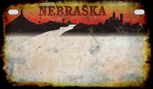 Smart Blonde MP-8202 7 x 4 in. Nebraska Rusty Blank Background Novelty