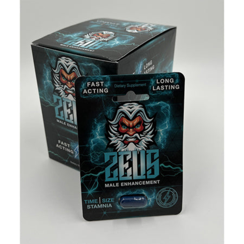 Zeus Plus Male Supplement 1-Pack Pill 25-Piece Display