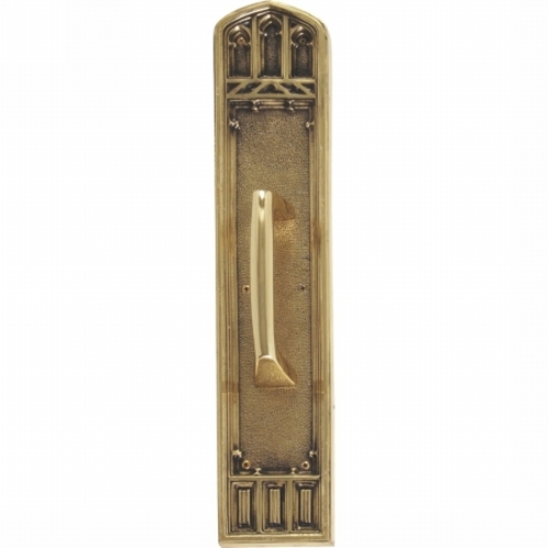 Brass Accents A04-P5841-MSS-610 Oxford Pull Plate with Mission Pull