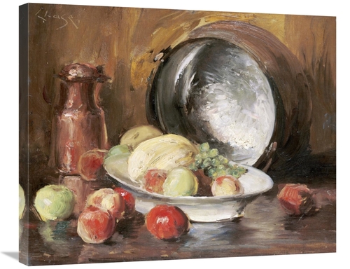 Global Gallery GCS-267846-30-142 30 in. Still Life with Fruit & Copper