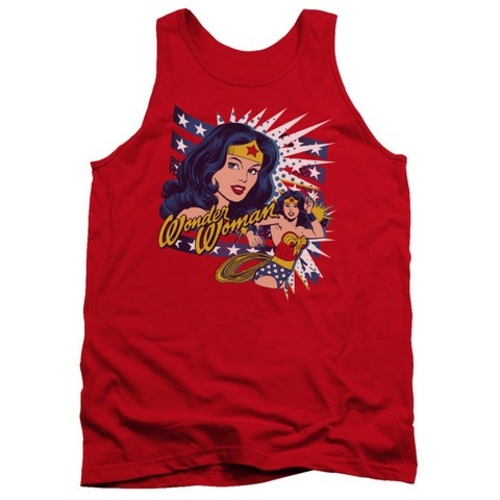 Trevco Dco-Pop Art Wonder - Adult Tank Top - Red- Small
