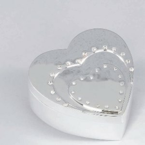 Leeber 86739 Jeweled Double Heart Box