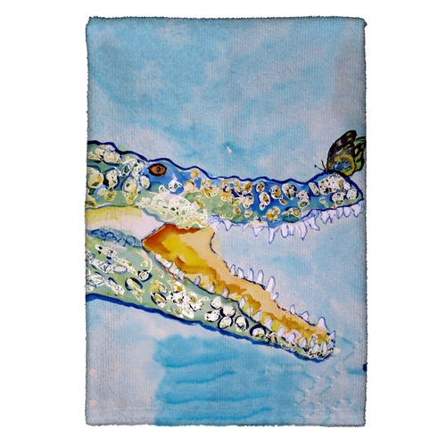 Betsy Drake KT548 Croc & Butterfly Kitchen Towel