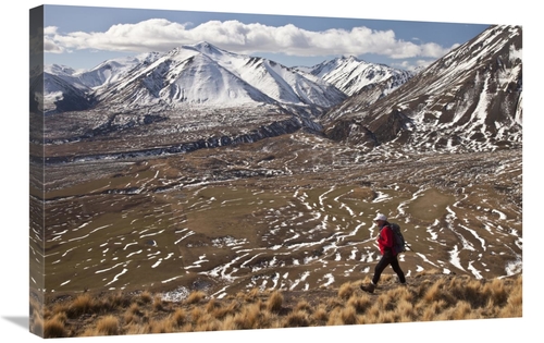 Global Gallery GCS-397801-2030-142 20 x 30 in. Hiker Descends Hill of 