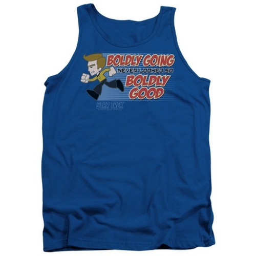 Trevco Quogs-Boldly Good - Adult Tank Top - Royal, Large