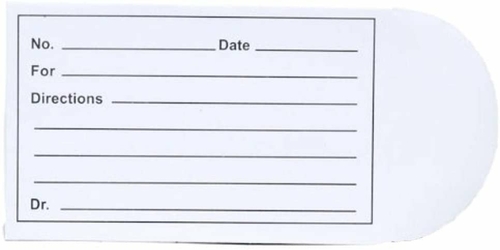 Dukal Pack of 500 Printed Self Seal Pill Envelopes 3 1/2" x 2 1/4".