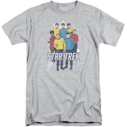 Trevco CBS1380-ATT-4 Star Trek & Here Here Short Sleeve Adult Cotton T