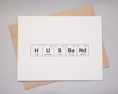 Husband Sentimental Elements Card