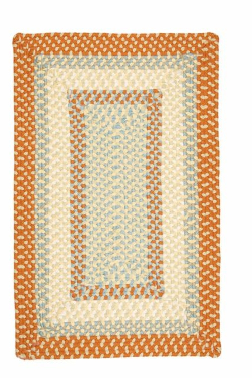 Colonial Mills Rug MG29R072X072R Montego - Tangerine 6 ft. square Brai