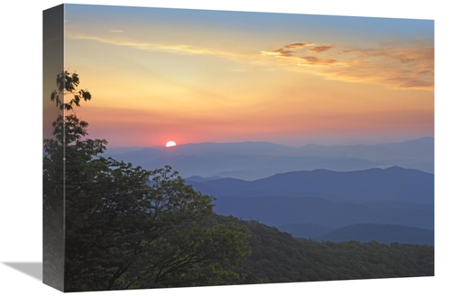 Global Gallery GCS-397019-1216-142 12 x 16 in. Sunset Over the Pisgah 