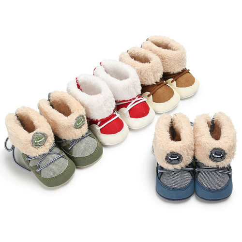 Newborn Baby Winter Warm Snow Boots Infant Boy