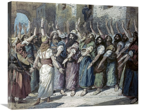 Global Gallery GCS-280345-30-142 30 in. Israelites Declare Vengeance A