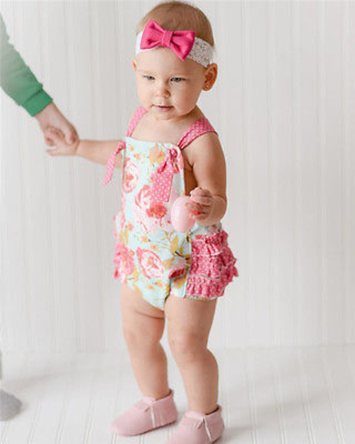 Cute Newborn Baby Girl Summer Clothes Jumpsuit