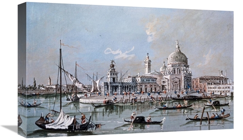 Global Gallery GCS-277823-22-142 22 in. View of the Church of Santa Ma