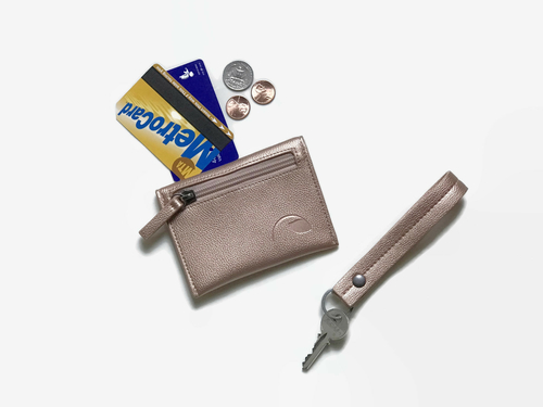 Coin Purse + Key Fob Gift Set in vegan leather