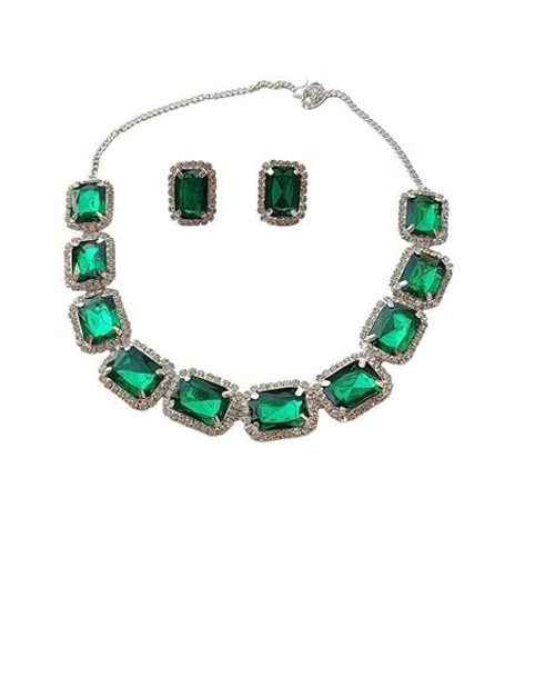 Shimmering Stones curcle Necklace Jewellery for women & Girl