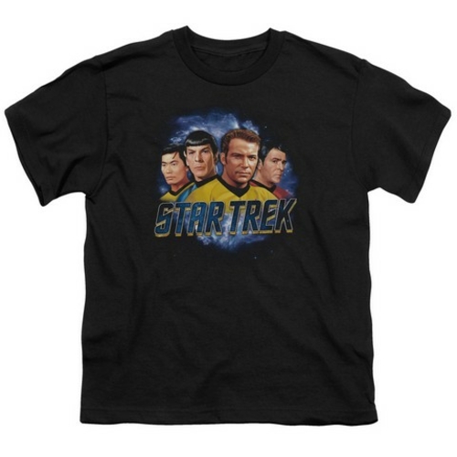 Trevco Star Trek-The Boys - Short Sleeve Youth 18-1 Tee - Black, E