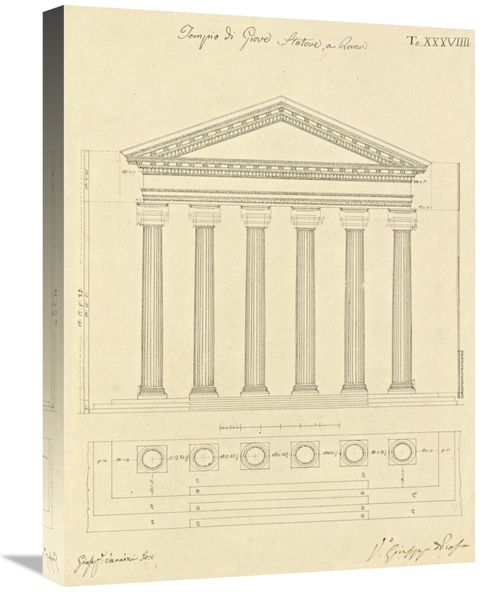 Global Gallery GCS-453963-1824-142 18 x 24 in. Plate 38 for Elements o