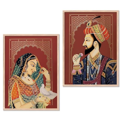 Rajasthani Painting with Frame for Home Decoration - Madhubani Art