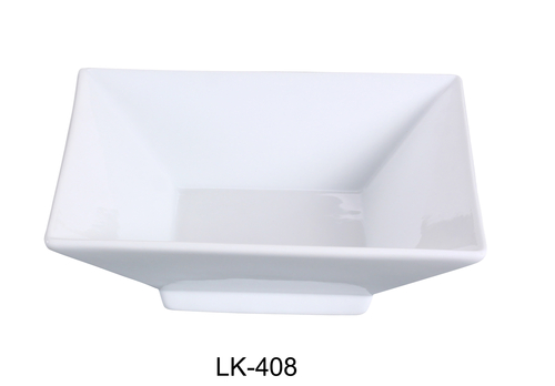 Yanco LK-408 8.5" Square Bowl with Foot