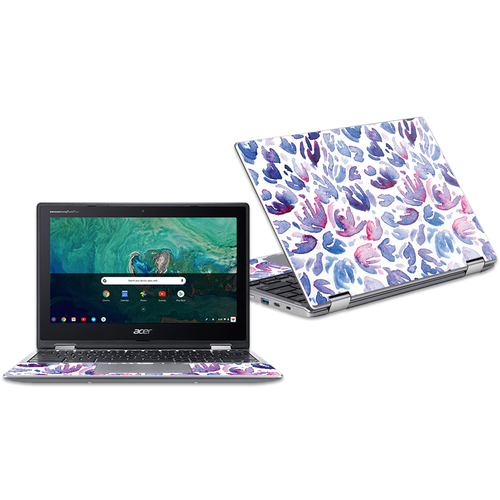 MightySkins ACCSP11-Blue Petals Skin for 11 in. Acer Chromebook Spin C