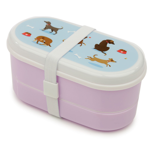 Bento Lunch Box with Fork & Spoon - Catch Patch Dog