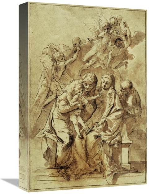 Global Gallery GCS-456079-1218-142 12 x 18 in. Holy Family with Saint 