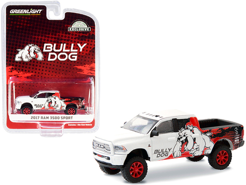 2017 RAM 3500 Sport Pickup Truck \Bully Dog\" White with Black and Red
