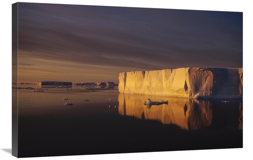 Global Gallery GCS-451330-2436-142 24 x 36 in. Tabular Icebergs At Sun