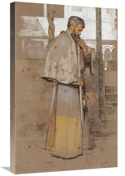 Global Gallery GCS-266771-30-142 30 in. A Neapolitan Monk Art Print - 