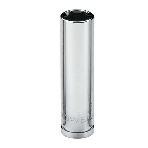 Powerbuilt 1/4in Drive 6 Pt. Metric Deep Socket 9 mm - 648301