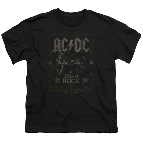 Trevco ACDC187-YT-1 ACDC & Rock Label Short Sleeve Cotton Youth 18-1 T