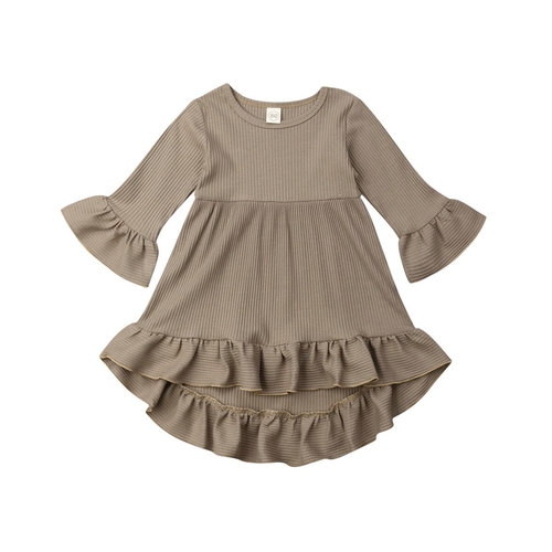 Toddler Kid Baby Girl Dress Clothes Long Flare