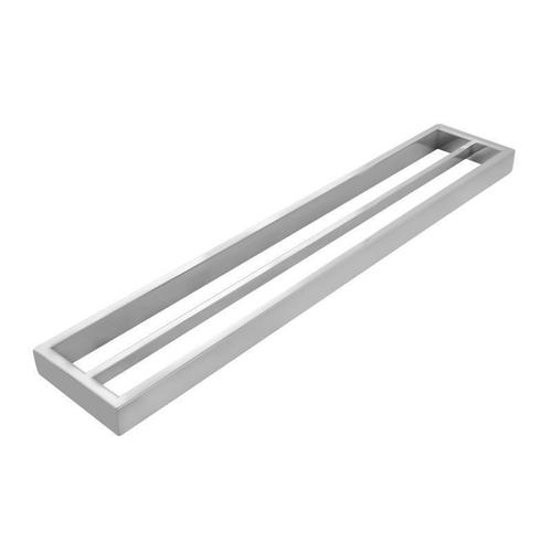 Omar Square Chrome Double Towel Rail 600mm