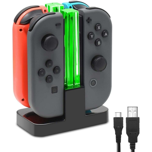 Nintend Switch 4 Controller Charger LED Indicator Charging Dock