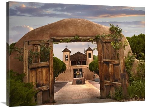 Global Gallery GCS-396373-3040-142 30 x 40 in. Church & Gate, El S