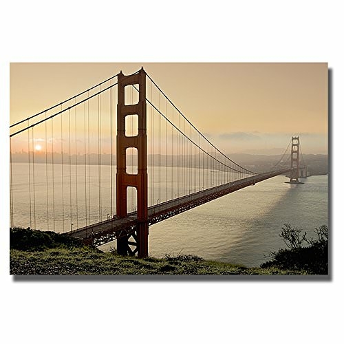 Artistic Home Gallery 1624Y884IG Golden Gate Sunrise No.2 by Alan Blau