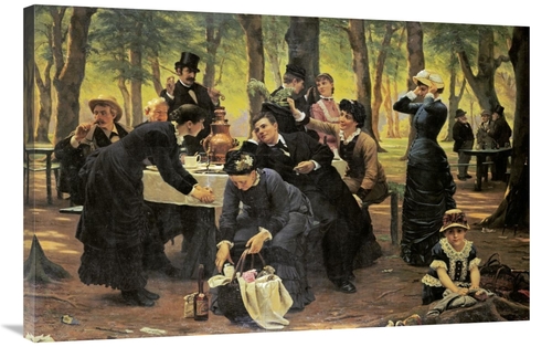 Global Gallery GCS-267392-40-142 40 in. The Picnic, Dyrehaven Art 