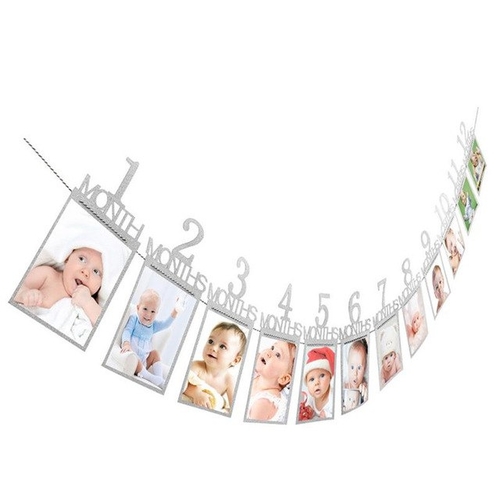 12pcs Set Baby Birthday Party Photo Wall Hanging