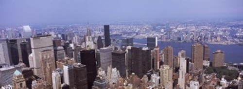 Panoramic Images PPI136809L High angle view of buildings in a city  Ma