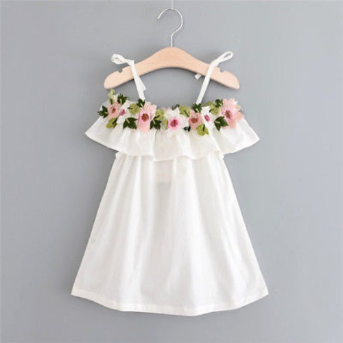 Pageant Baby Toddler Flower Puff Sleeve Kids Girls