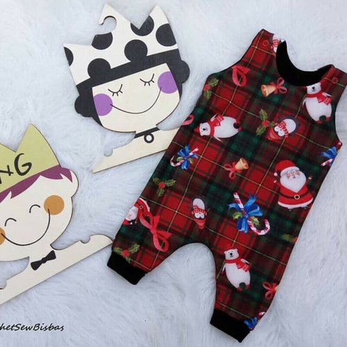 Christmas Santa Claus Jumpsuit For Baby Boys Girls