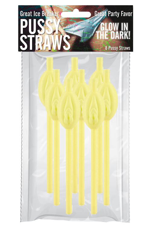 Pussy Straws - Glow in the Dark