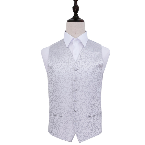 Swirl Waistcoat - Silver, 36'