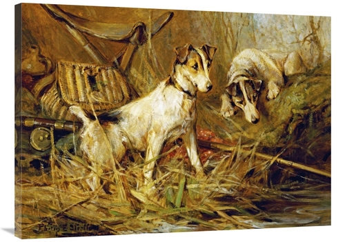 Global Gallery GCS-267360-40-142 40 in. Two Smooth-Haired Fox Terriers